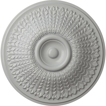 Ekena Millwork Modena Ceiling Medallion (Fits Canopies up to 5 1/4"), Hand-Painted Frost, 23 1/2"OD x 3 1/2"P CM23MOFRF